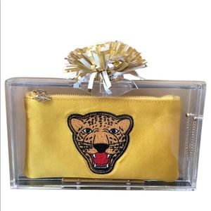 Charlotte Olympia cheerleader clutch.